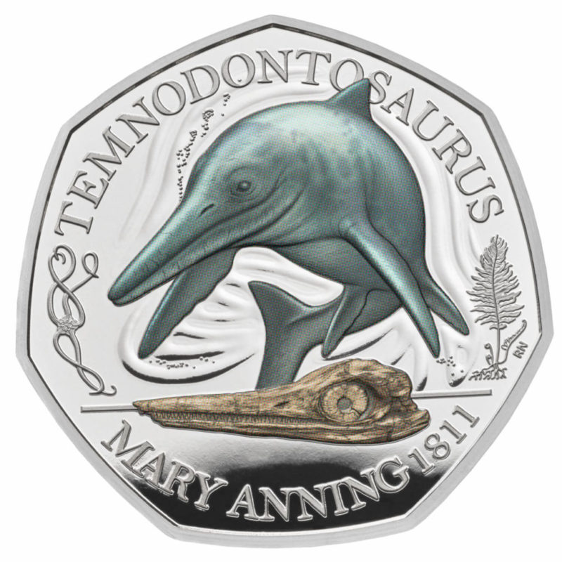Tales of the Earth Mary Anning Collection 50p 3 Coin Collection Display - Image 6